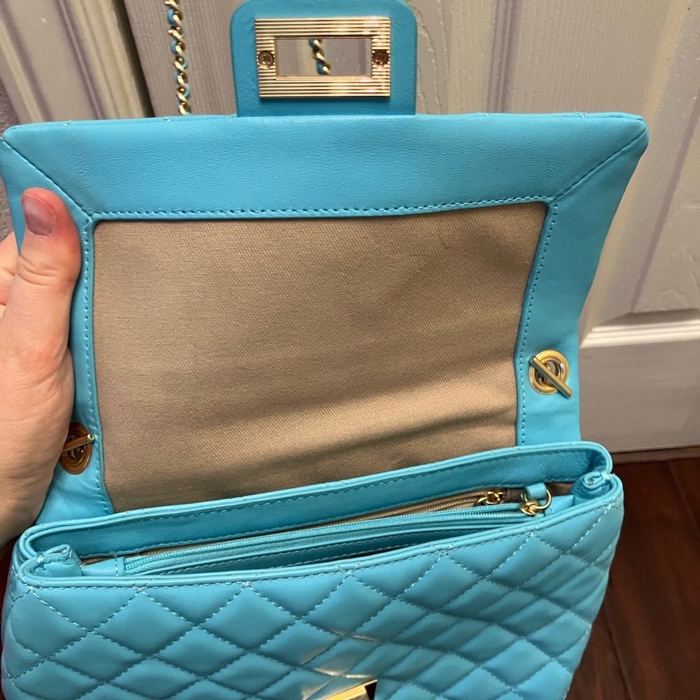 G by Giuliana Quilted Turquoise Crossbody Bag - Picture 8 of 11
